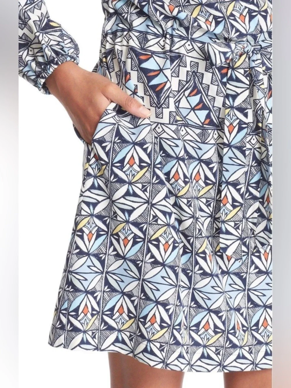 Tory Burch 100% Silk Tunic Dress Size 4 Flawed